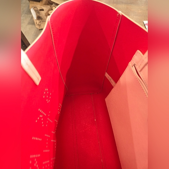 NWOT Kate Spade Flights of Fancy Skirt the Rules hallie tote purse urchin pink - Picture 7 of 11